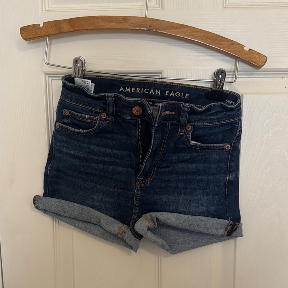 American Eagle Outfitters Women's Blue Denim Shorts